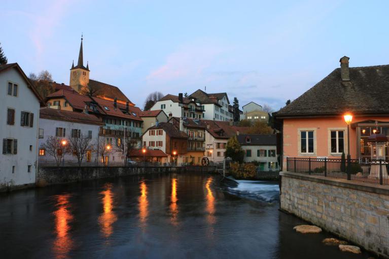 Rivière l'Orbe à Vallorbe